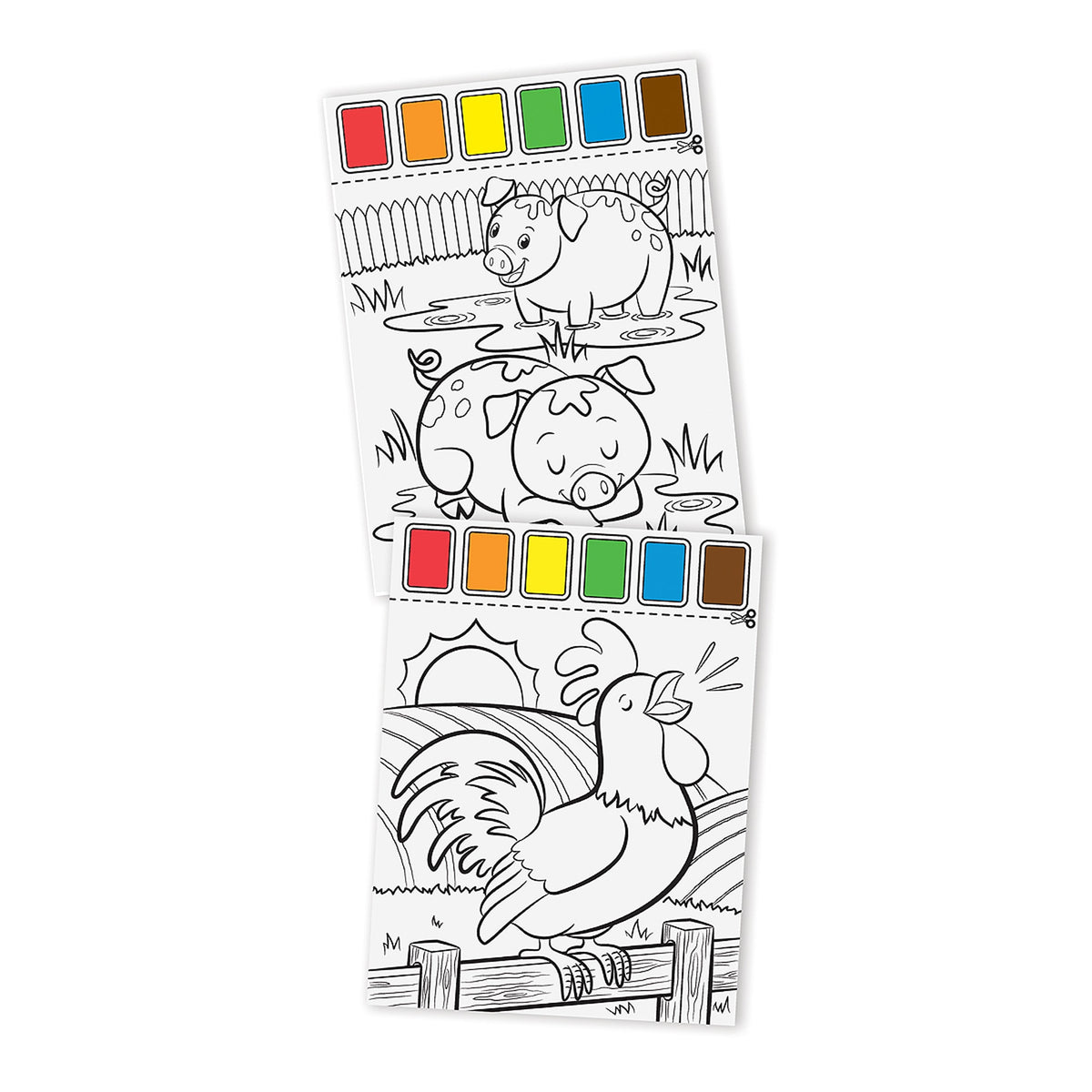 Farm Animals Paint with Water