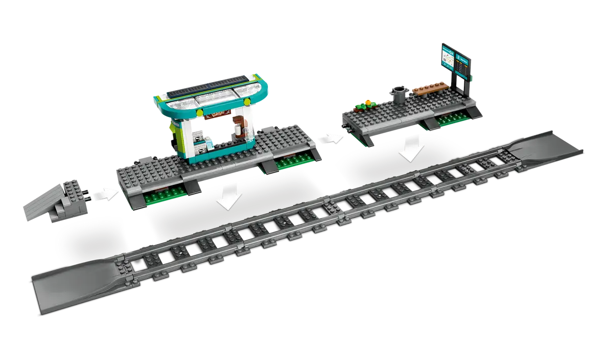 LEGO® City Downtown Streetcar and Station (60423)