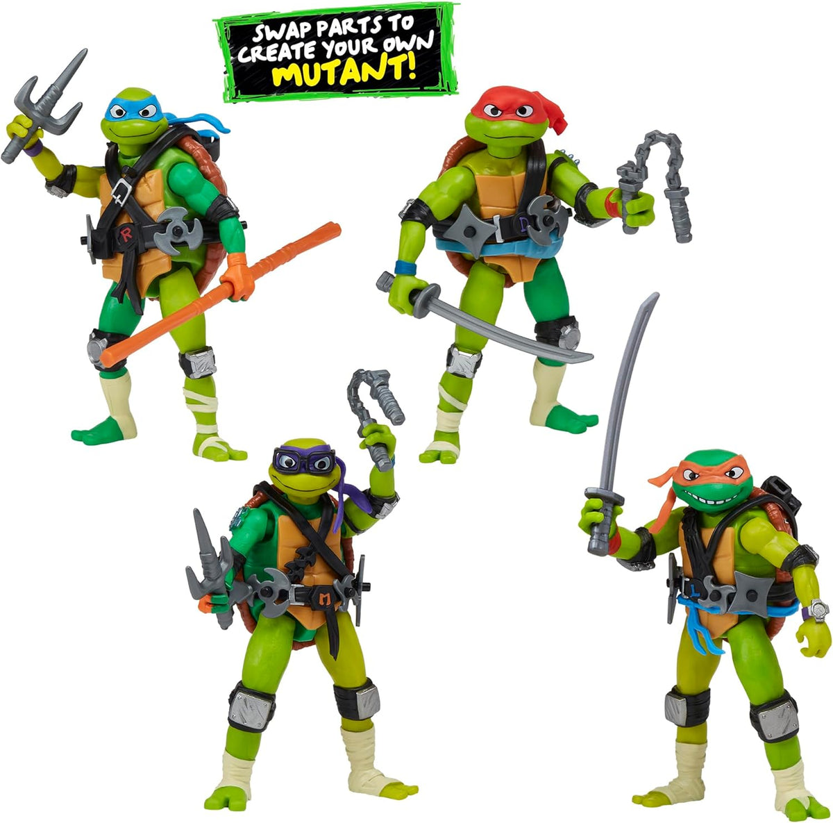 TMNT Tales of the TMNT Mix N Match Turtles Action Figure 4-Pack (Playmates)