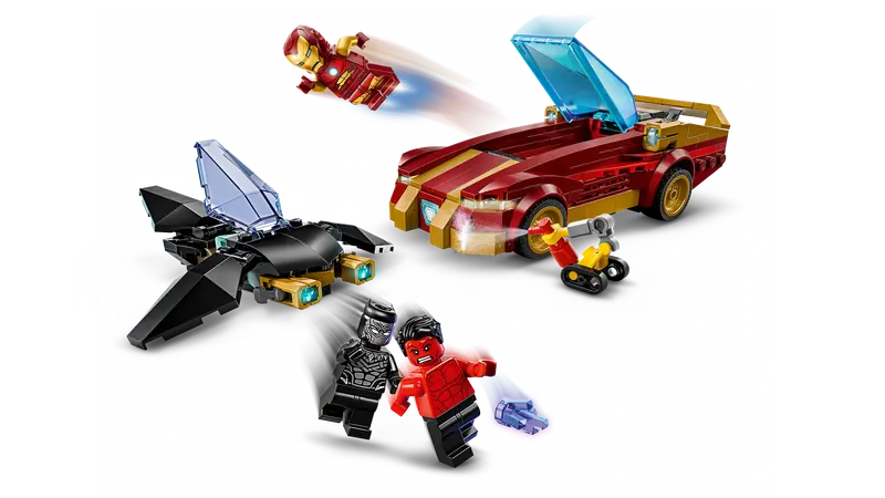 LEGO® Marvel Iron Man Car & Black Panther vs. Red Hulk (76310)