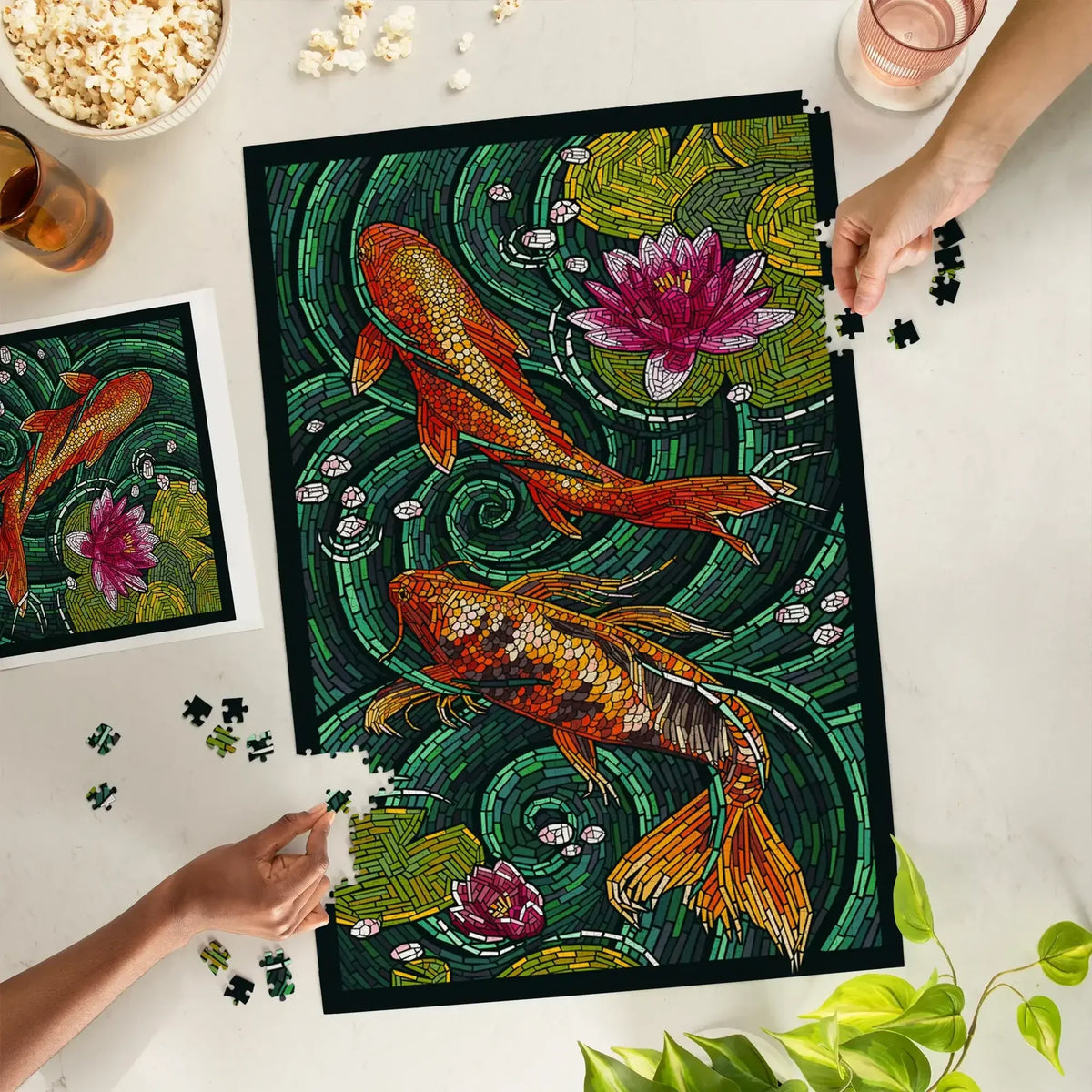 Koi, Paper Mosaic 1000pc