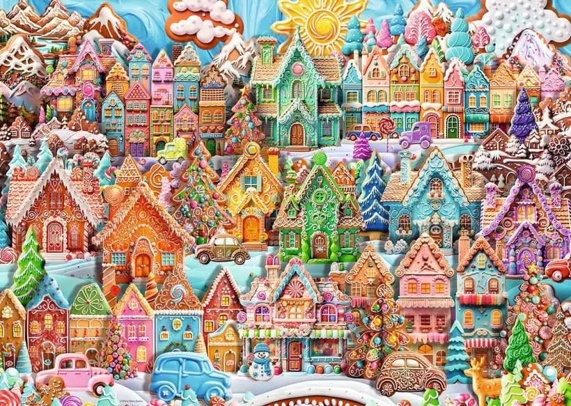 Christmas Cookie Village 1000pc Puzzle