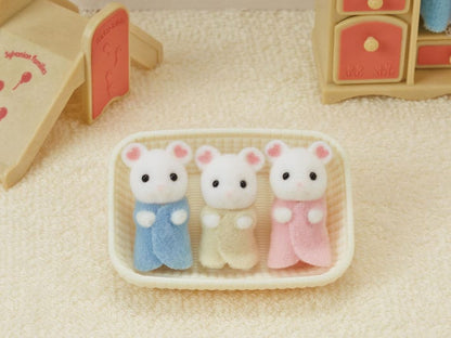 Marshmallow Mouse Triplets - Calico Critters