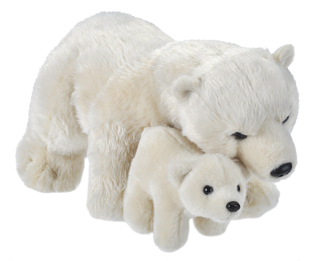 Mom & Baby Polar Bear - 12"
