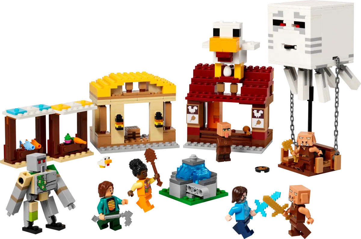 LEGO® Minecraft® The Ghast Balloon Village Attack (21273)