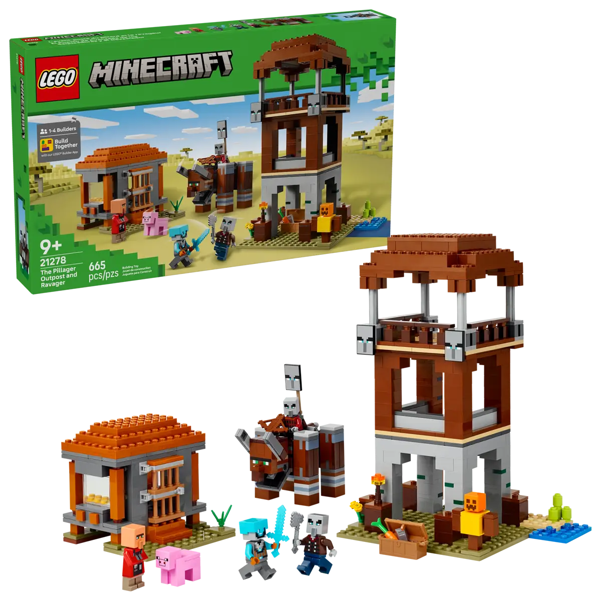 LEGO® Minecraft® The Pillager Outpost and Ravager (21278)