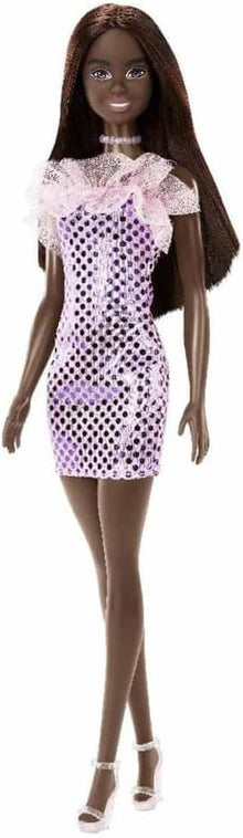 Barbie Glitz Doll Black Pink Mini-Dress