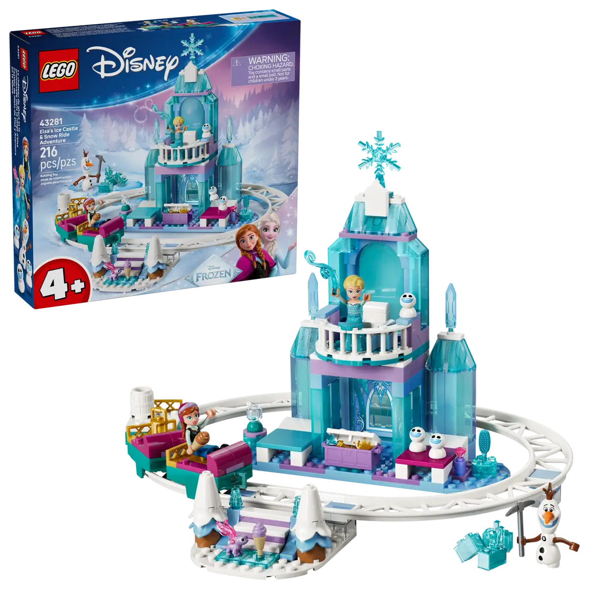 LEGO® Disney Elsa's Ice Castle & Snow Ride Adventure (43281)