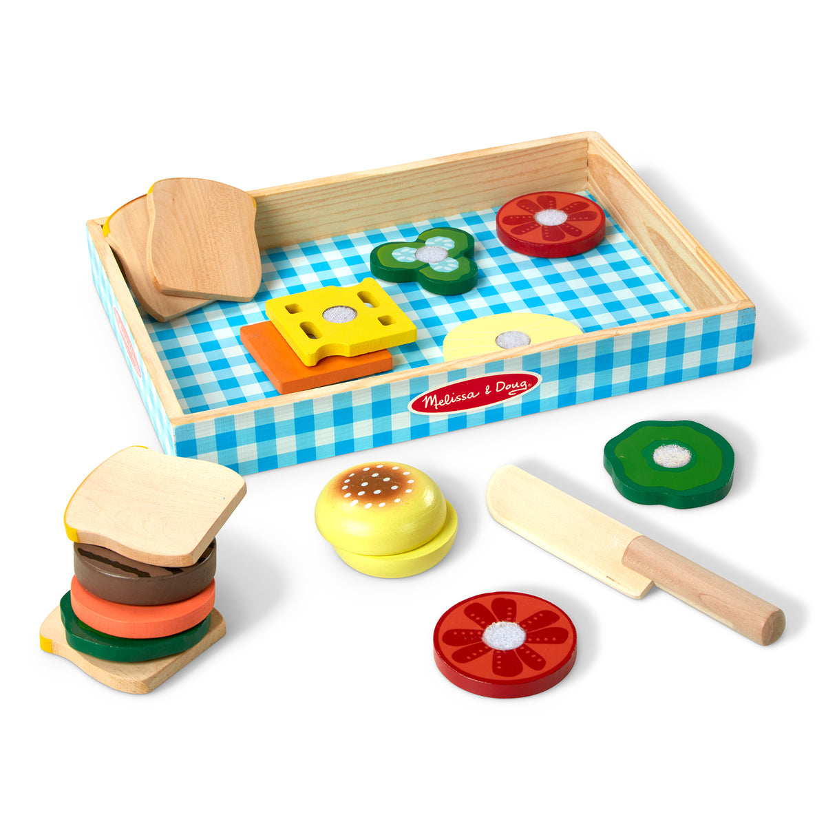 Wooden Sandwich Making Play Set