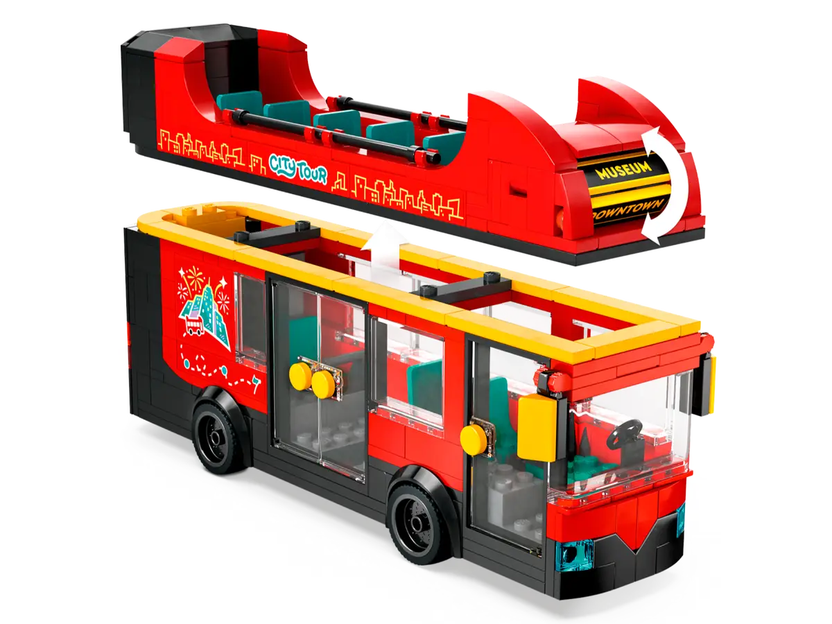 LEGO® City Red Double-Decker Sightseeing Bus (60407)