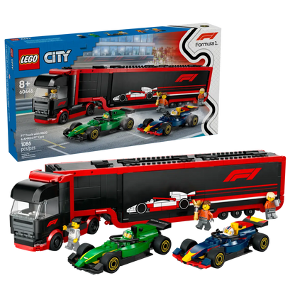 LEGO® City F1® Truck with RB20 & AMR24 F1® Cars (60445)