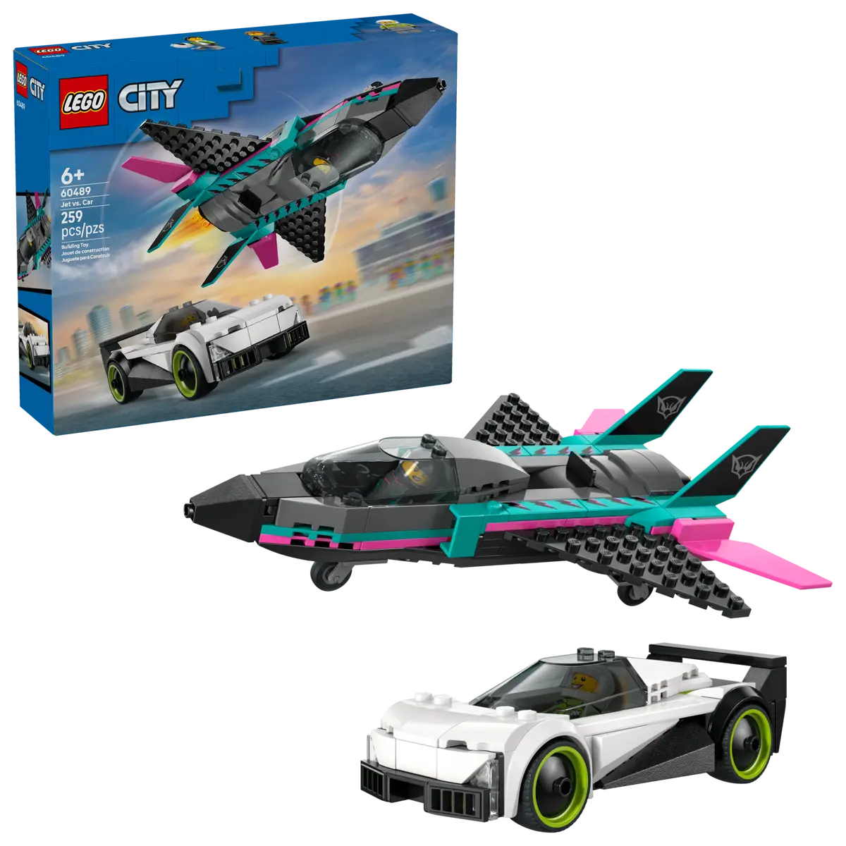 LEGO® City Jet vs. Car (60489)