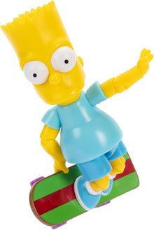 The Simpsons Bart Simpson with Skateboard Blue Shirt 5-Inch Action Figure