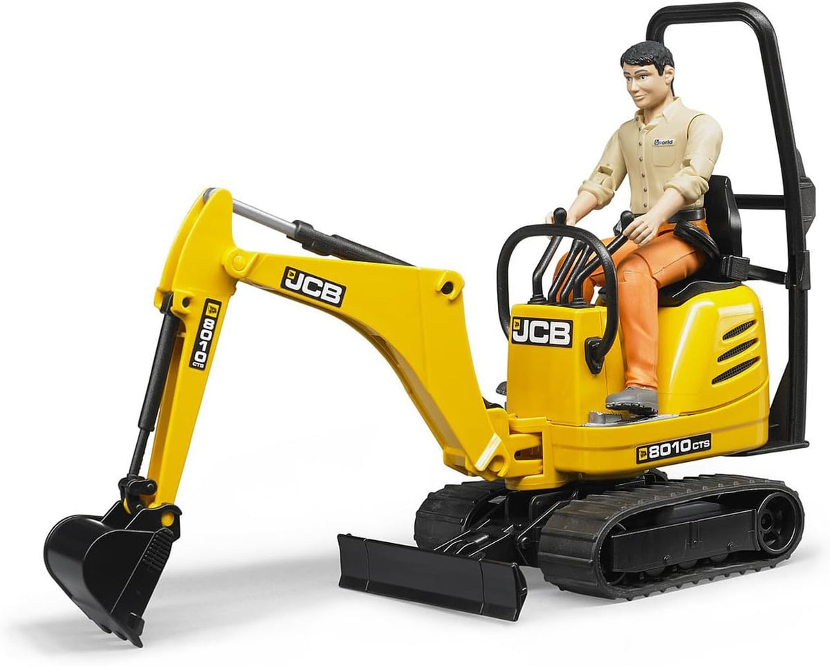 Bruder 62002 JCB Micro Excavator 8010 CTS w/ Worker 10.7.7