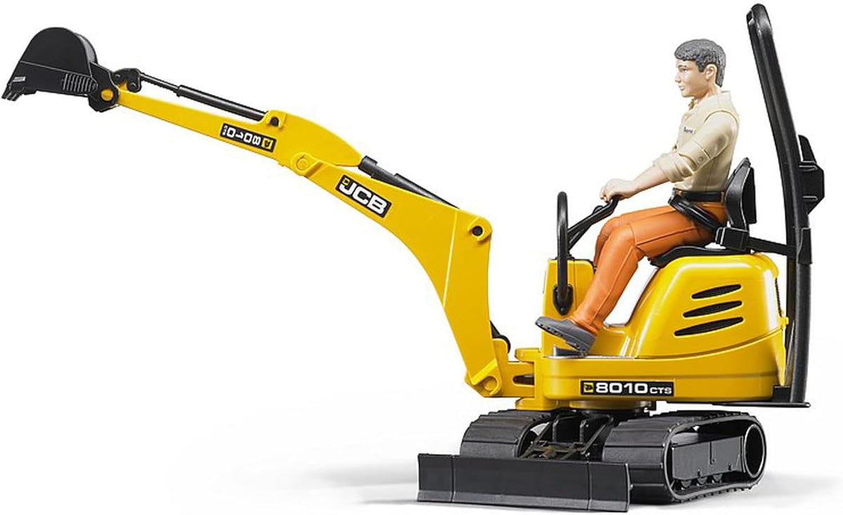 Bruder 62002 JCB Micro Excavator 8010 CTS w/ Worker 10.7.7