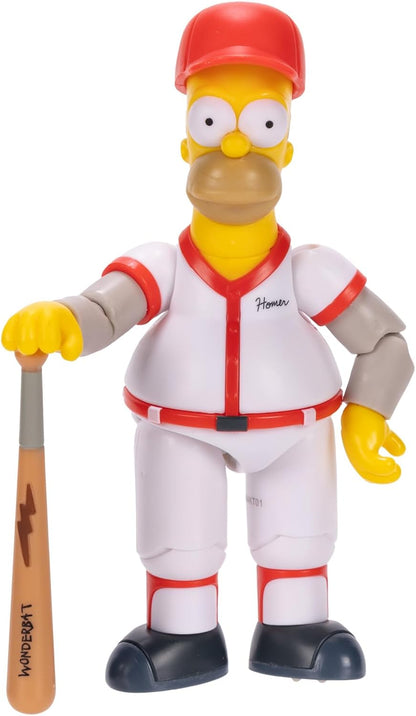 The Simpsons Baseball Homer with Baseball Bat & Removable Hat 5-Inch Action Figure