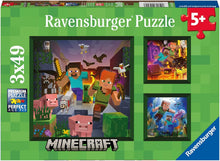 Minecraft Biomes 3 x 49pc Puzzle