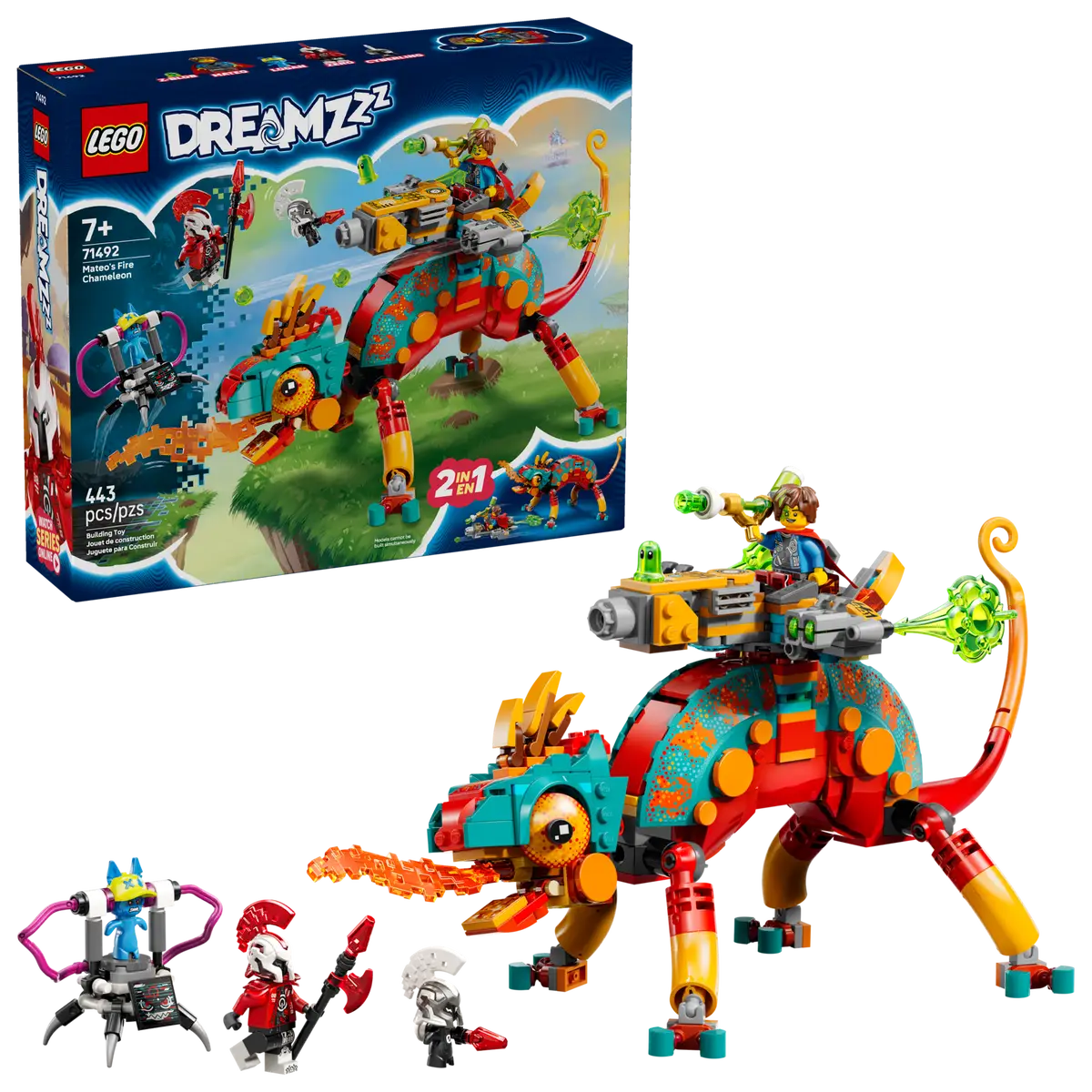 LEGO® DREAMZzz™ Mateo's Fire Chameleon (71492)