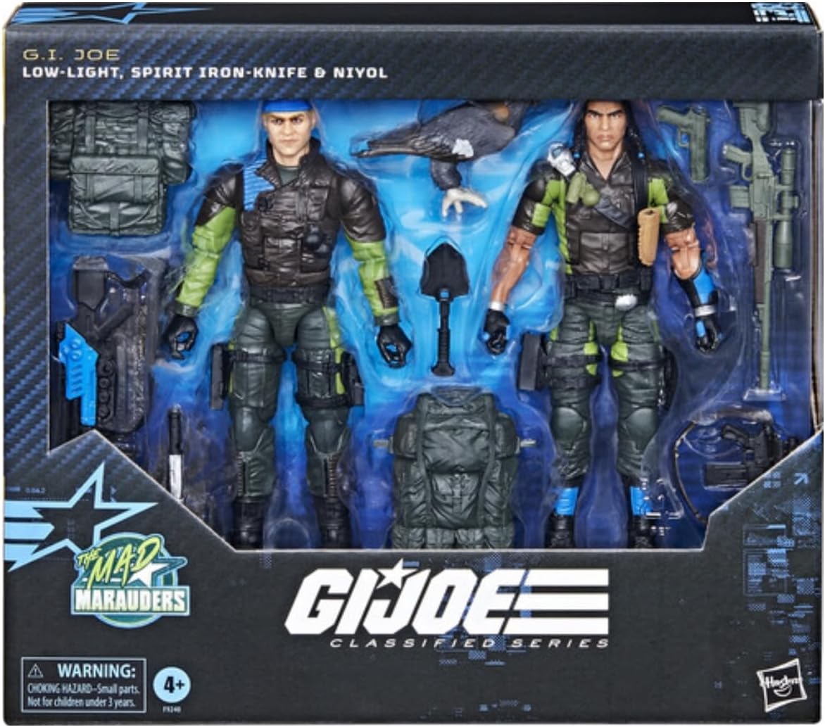 GI Joe Classified Mad Marauders Low-Light, Spirit Iron-Knife & Niyol #128 (F9240)