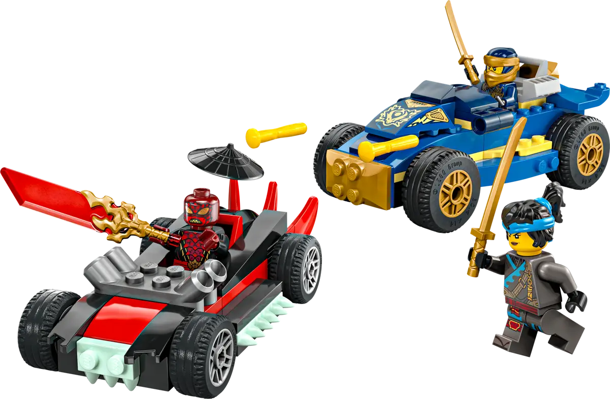 LEGO® NINJAGO® Rogue vs. Drix Race Car Duel 4+ (71840)