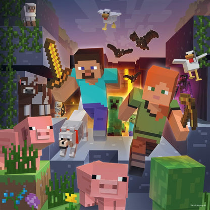 Minecraft Biomes 3 x 49pc Puzzle
