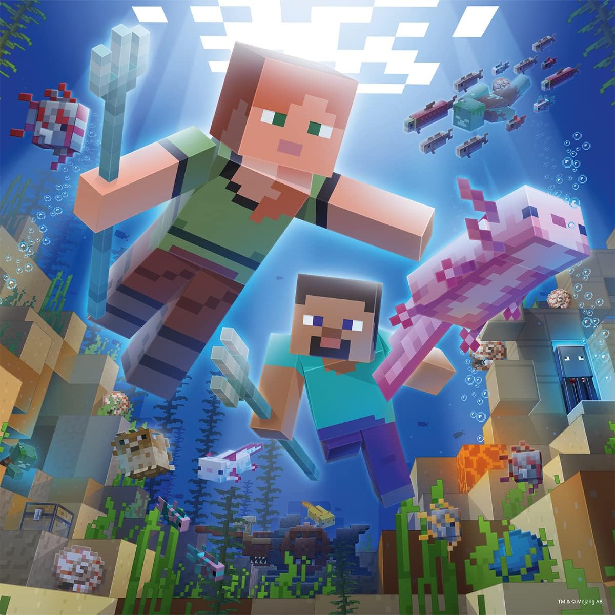 Minecraft Biomes 3 x 49pc Puzzle