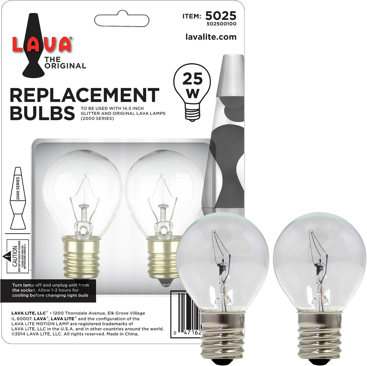 Lava Lamp 25 Watt Bulb 2-pack for 14.5in Lava Lamps