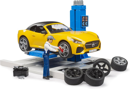 Bruder 62112 bworld Car Service Center with Bruder Roadster