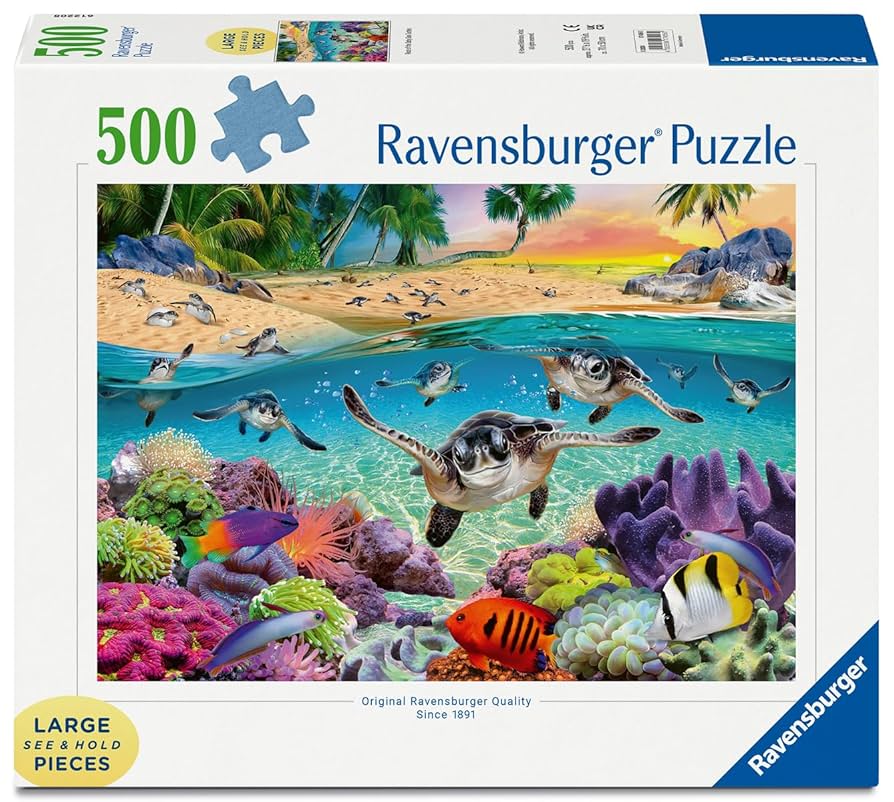 Race of the Baby Sea Turtles Puzzle 500 pc Large Format
