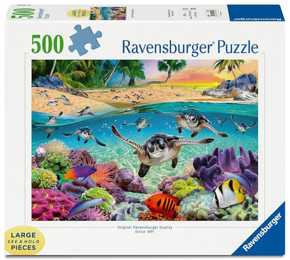 Race of the Baby Sea Turtles Puzzle 500 pc Large Format