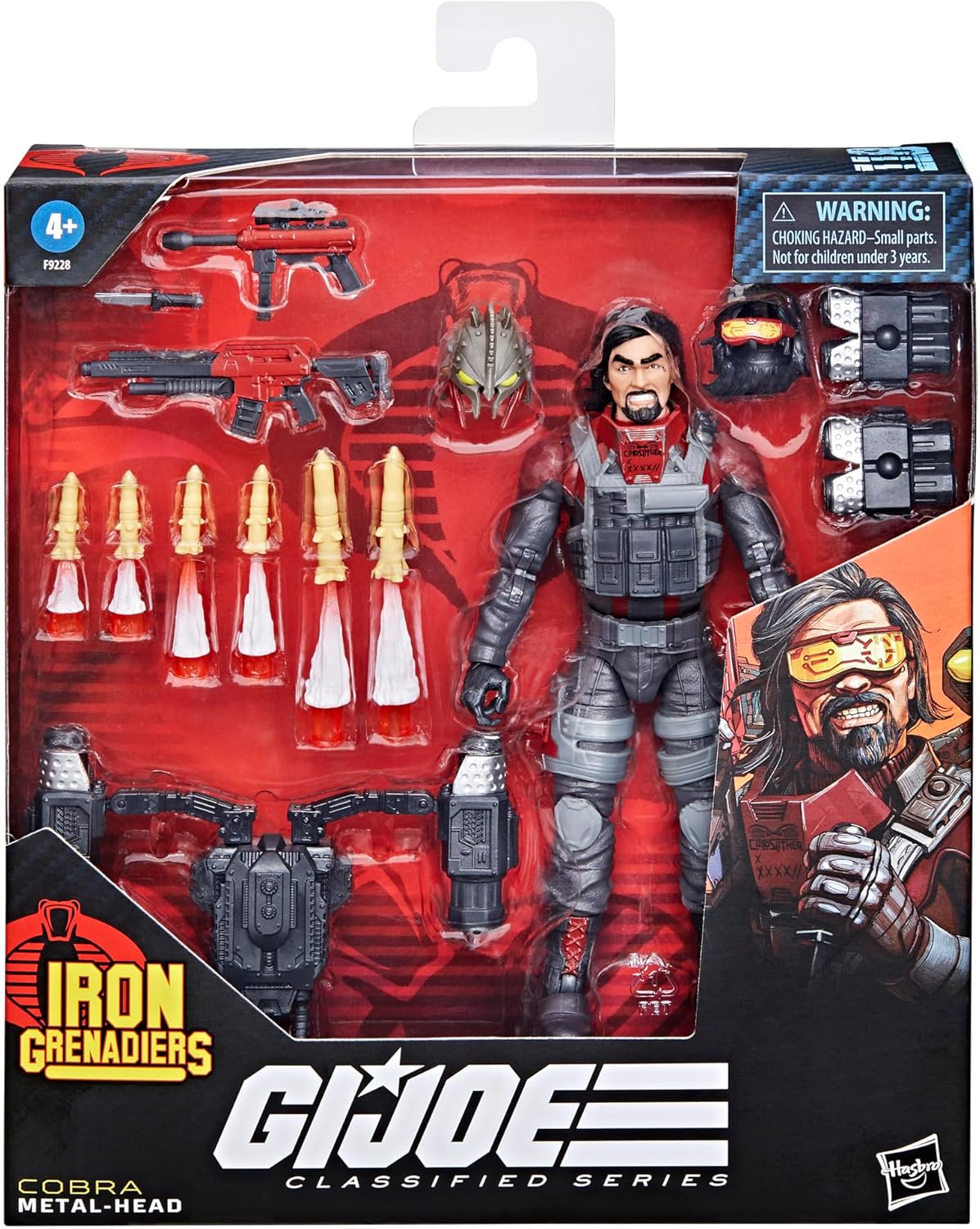 GI Joe Classified Iron Grenadier Metal-Head #118 (F9228)