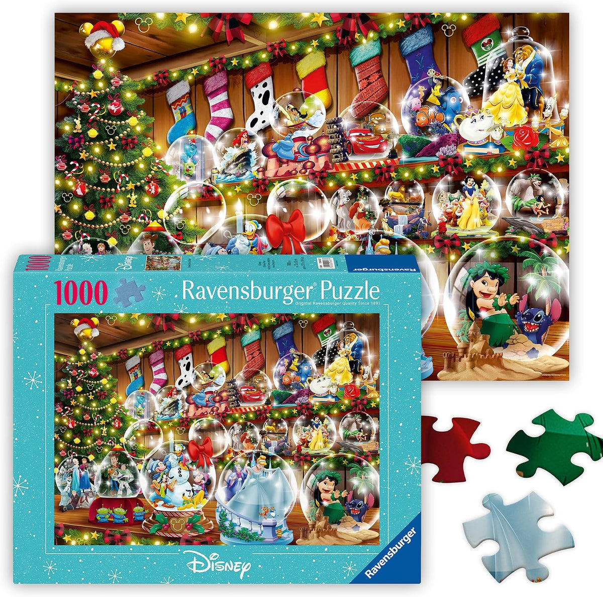 Disney Snow Globes Seasonal 1000pc