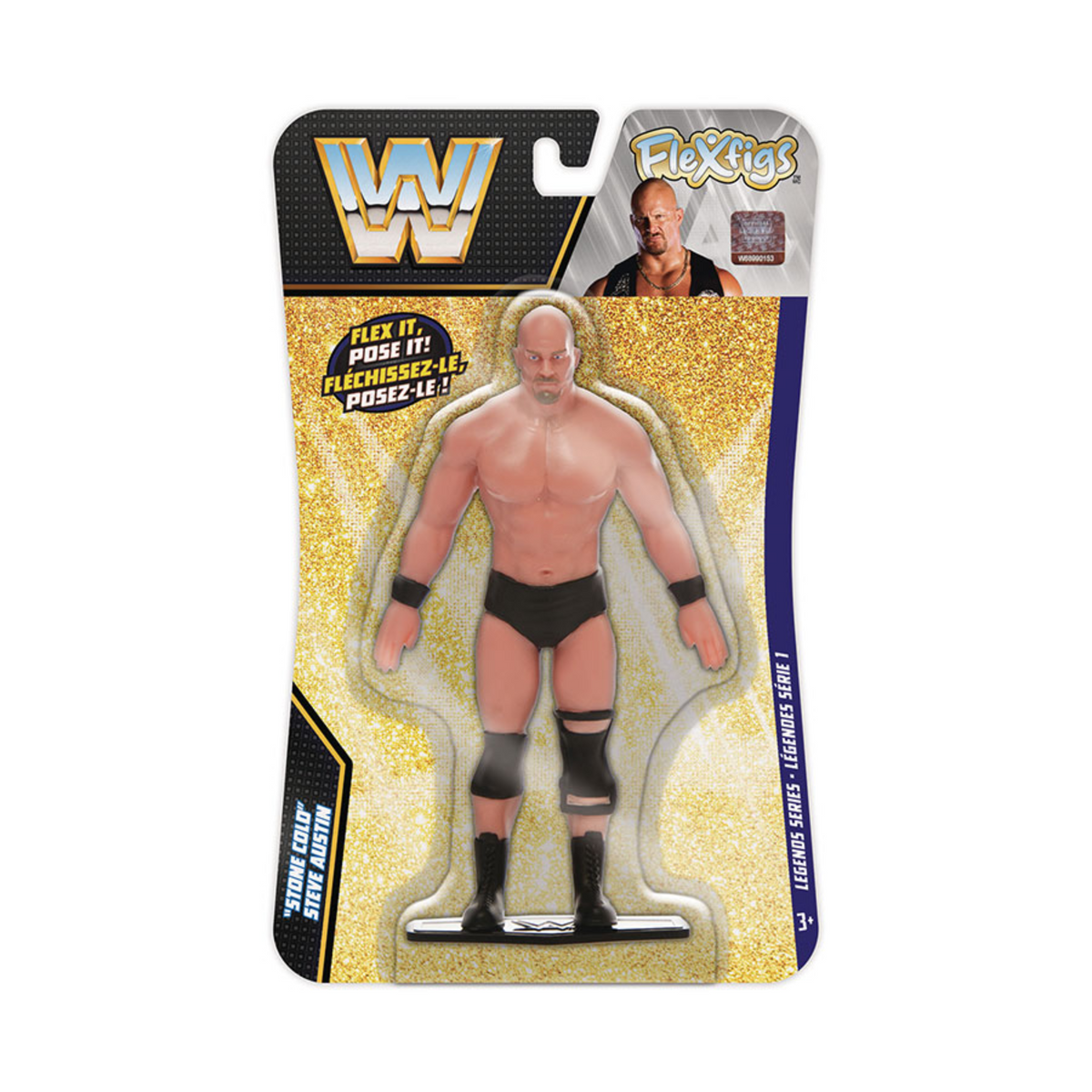 Bendems Flexfigs WWE Legends Stone Cold Steve Austin