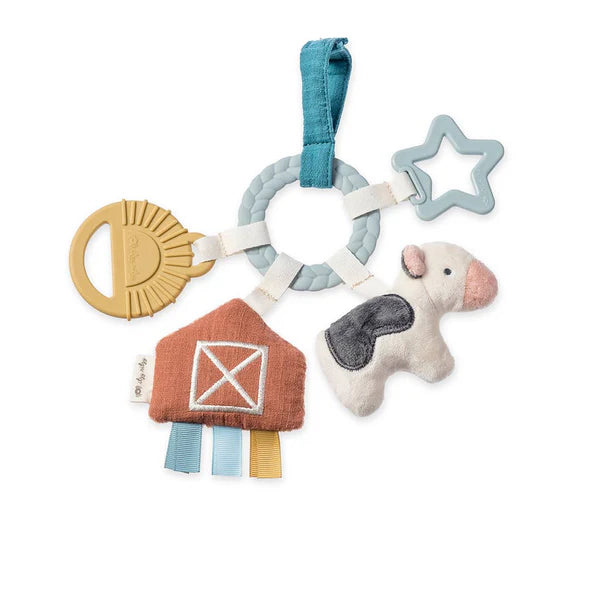 Bitzy Busy Ring Farm Teething Activity Toy