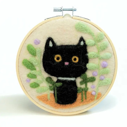Wool Painting Kit: Mystic Garden Whiskers Cat