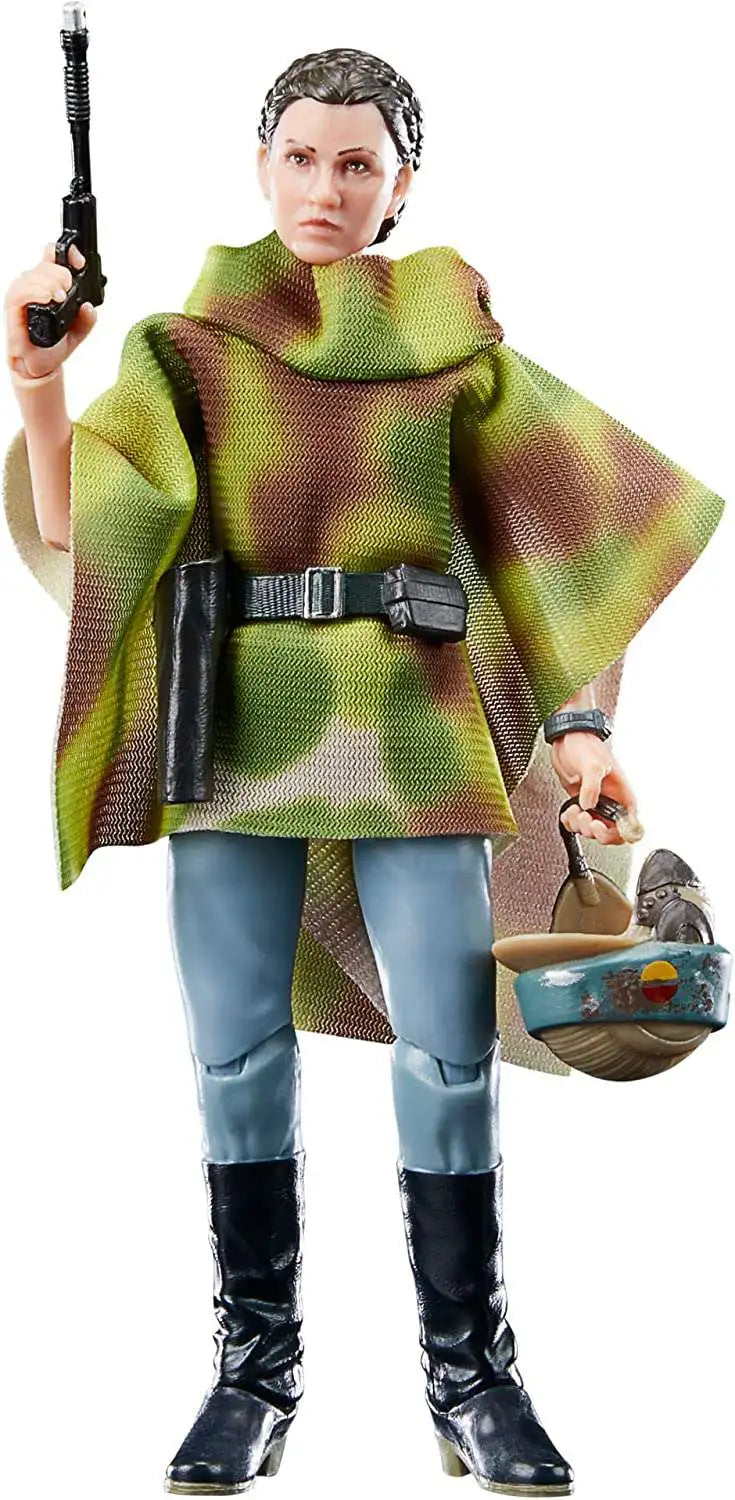 SW Black Series Princess Leia Organa Endor Battle Poncho 6-Inch Action Figure