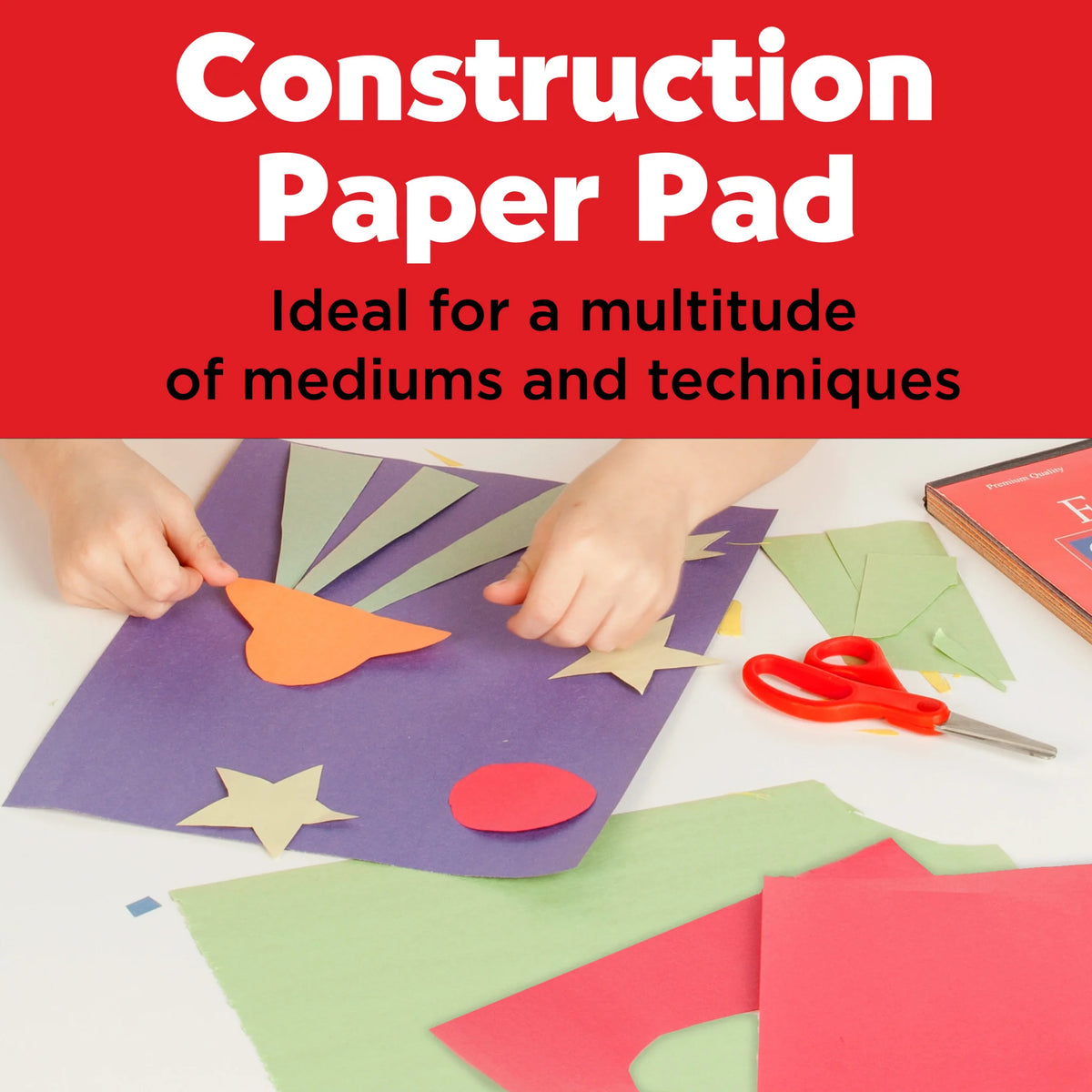 Construction Paper Pad 9"x12"
