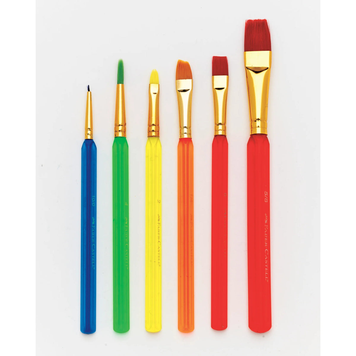 6 Assorted Triangular Paint Brushes