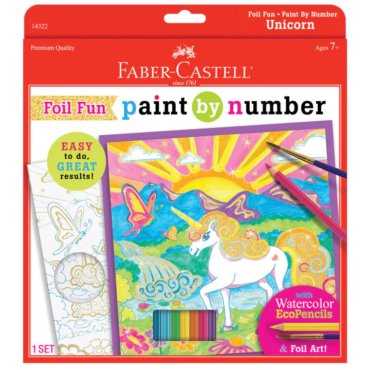 Paint By Number Unicorn Foil Fun